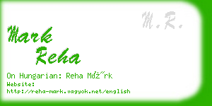 mark reha business card